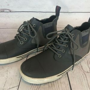 Tretorn Waterproof Duck Boots Shoes Gray Rubber